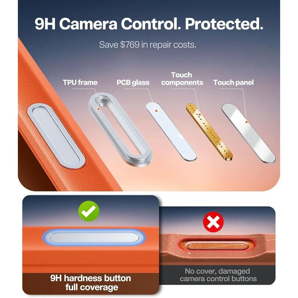 For iPhone 17 Pro Case MagSafe Stand 4X Military Drop Protection Cosmic Orange